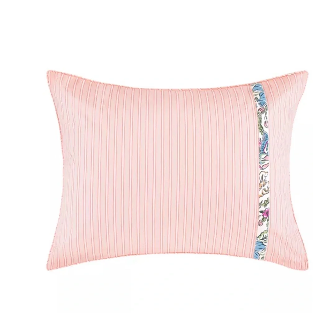 Kate Spade Curious Garden Comforter Set Full/Queen Pink Floral Cotton 3Pc
